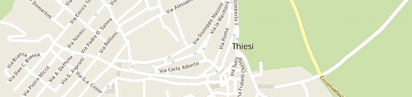 Mappa della impresa sechi antonio a THIESI