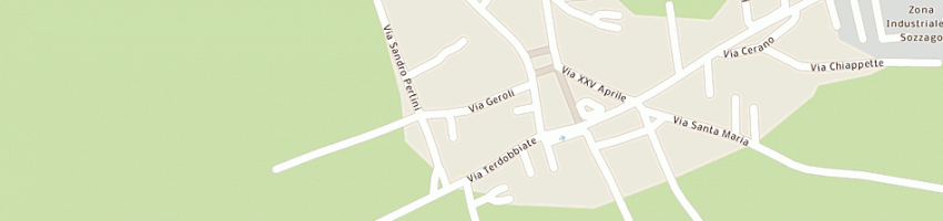 Mappa della impresa bar trattoria le due botti a SOZZAGO