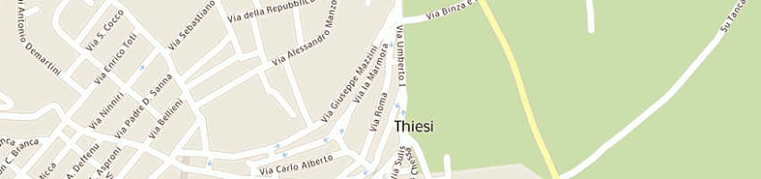 Mappa della impresa mbm tecno costruzioni srl a THIESI