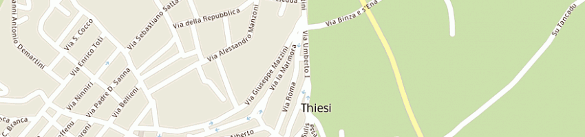 Mappa della impresa contu flavio a THIESI