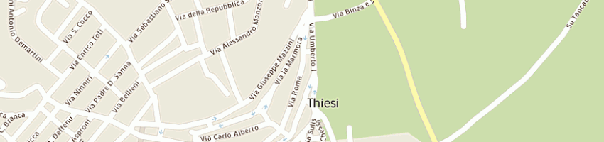 Mappa della impresa budroni andrea a THIESI