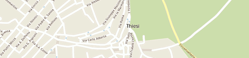 Mappa della impresa satta vincenzo a THIESI