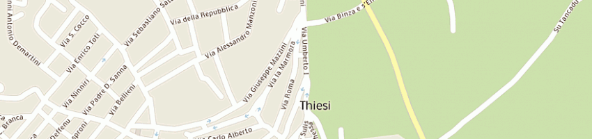 Mappa della impresa poste italiane a THIESI