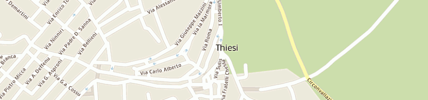 Mappa della impresa abbigliamento di pisanu maria emanuela a THIESI