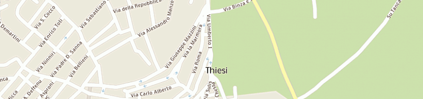 Mappa della impresa deiana alberto a THIESI