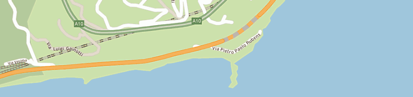 Mappa della impresa la spiaggia - stabilimento balneare pizzeria a GENOVA