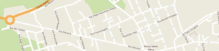Mappa della impresa luisi giuseppe a TRECATE