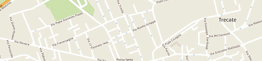 Mappa della impresa dolcepiu'sas a TRECATE