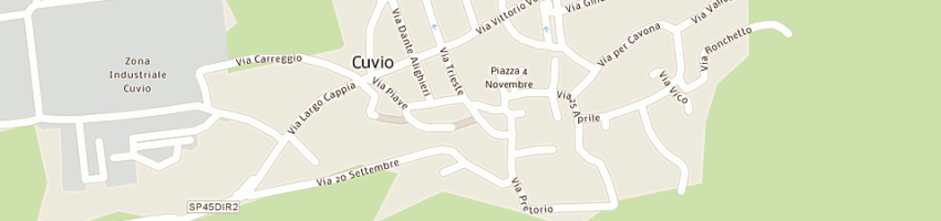Mappa della impresa panificio furigo di furigo carlo e c snc a CUVIO