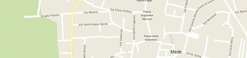 Mappa della impresa francesco casorati di arnaldo e giovanni casorati snc a MEDE