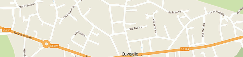 Mappa della impresa poliambulatorio ssv sas di montalbano riccardo e c a CUVEGLIO