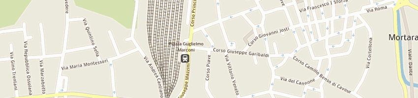 Mappa della impresa bandello giovanna a MORTARA