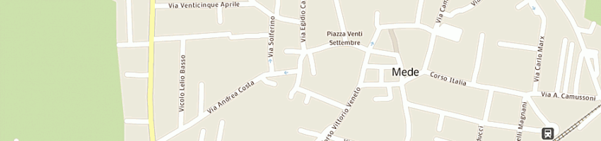 Mappa della impresa della monica domenico a MEDE