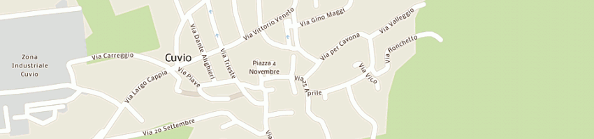 Mappa della impresa bar trattoria paradiso a CUVIO