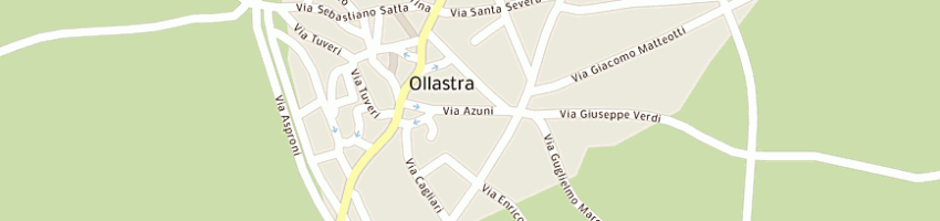 Mappa della impresa pizzeria da zi piero di mariolu piero a OLLASTRA