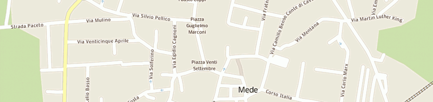 Mappa della impresa consorzio ati sermeca falcone scarl a MEDE