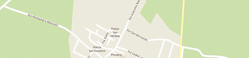 Mappa della impresa centro sportivo comunale a PIOVERA