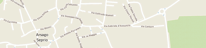 Mappa della impresa mocchetti fratelli a ARSAGO SEPRIO