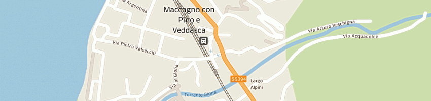 Mappa della impresa supermercati brianzoli a MACCAGNO