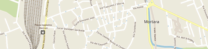 Mappa della impresa pompe funebri la lomellina (srl) a MORTARA