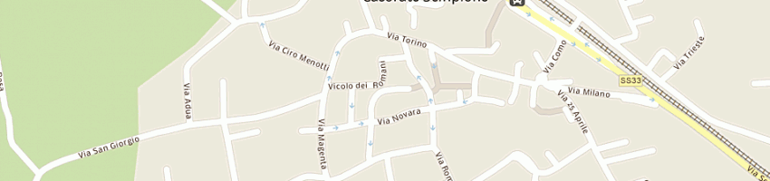 Mappa della impresa caccaro andrea a CASORATE SEMPIONE