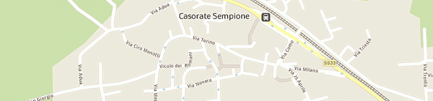 Mappa della impresa poste italiane spa a CASORATE SEMPIONE