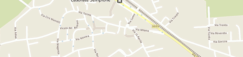 Mappa della impresa agenzia studio immobiliare 100 a CASORATE SEMPIONE