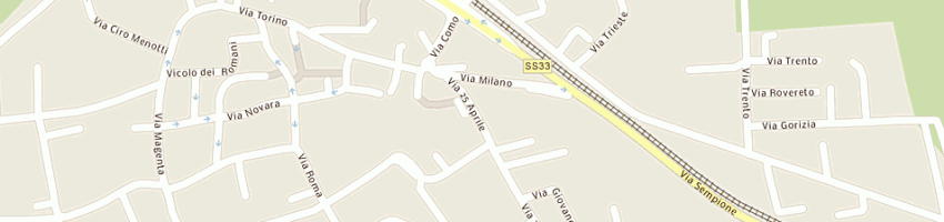 Mappa della impresa dettoni mario a CASORATE SEMPIONE