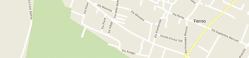 Mappa della impresa pizzeria 2001 di greco maria e c snc a FERNO