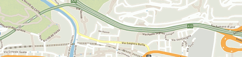 Mappa della impresa tennis club ambrosiano a GENOVA