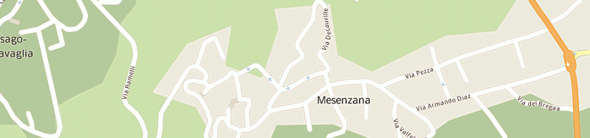 Mappa della impresa logos di cuda domenico a MESENZANA