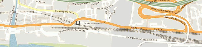 Mappa della impresa p e p profumi e profumi srl a GENOVA