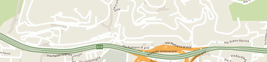 Mappa della impresa croce azzurra ca' nova a GENOVA