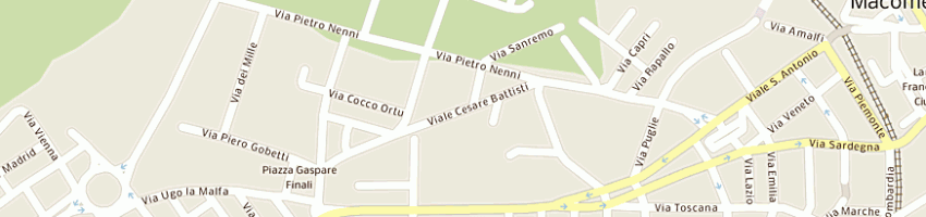 Mappa della impresa servizi generali srl a MACOMER