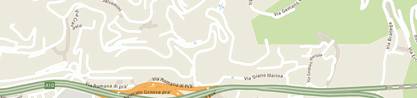 Mappa della impresa ristorante la sorgente a GENOVA