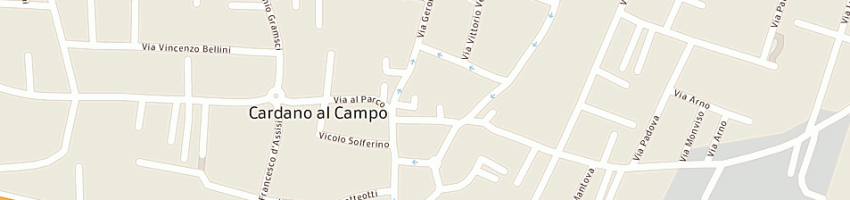 Mappa della impresa ricamificio aldo bianchi srl a CARDANO AL CAMPO