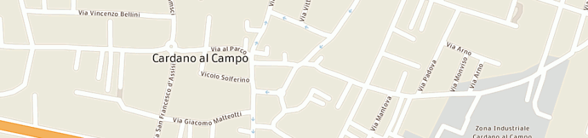 Mappa della impresa assicurazioni ina istituto nazionale delle assicurazioni a CARDANO AL CAMPO