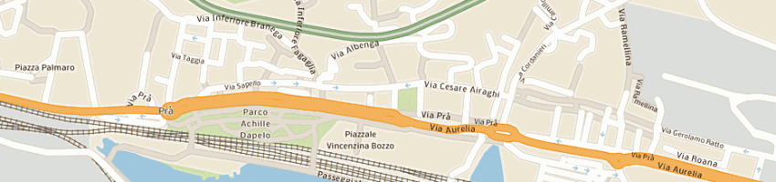 Mappa della impresa distretto sociale comunale ponente a GENOVA