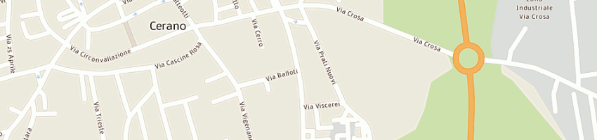 Mappa della impresa scuola materna statale a CERANO