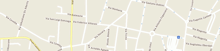 Mappa della impresa immobiliare monet sas di uboldi marco e c a GALLARATE