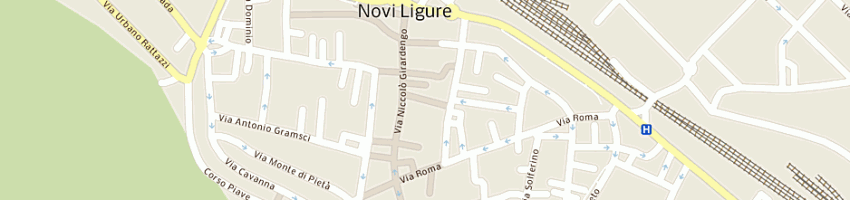 Mappa della impresa mangiarotti tendaggi e tessuti per arredare di rossi mario giovanni a NOVI LIGURE