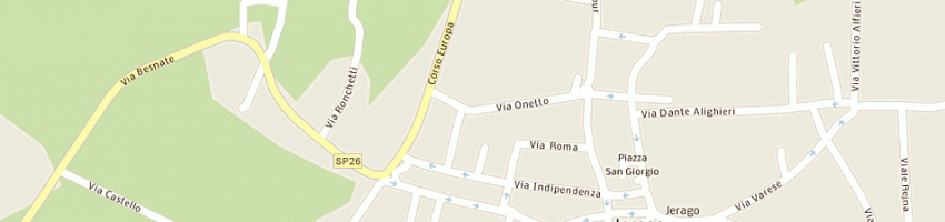 Mappa della impresa confezione anna di giovinazzo anna maria a JERAGO CON ORAGO