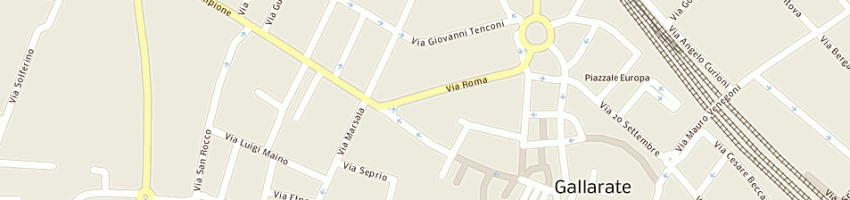 Mappa della impresa paolo gilli (srl) a GALLARATE
