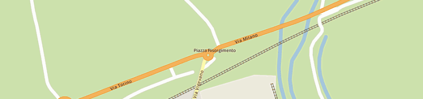 Mappa della impresa trattoria risorgimento a TRECATE