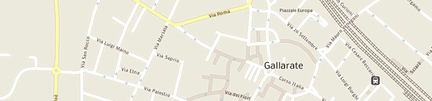 Mappa della impresa fiori carlo snc di fiori cipriano e fiori pierambrogio a GALLARATE