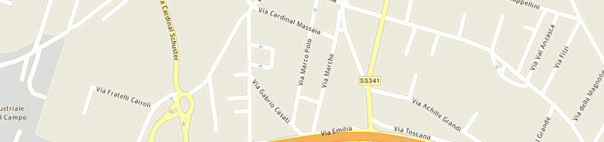 Mappa della impresa scuole pubbliche elementari distaccamento a GALLARATE