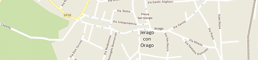 Mappa della impresa edilquadra costruzioni di leone davide e c sas a JERAGO CON ORAGO