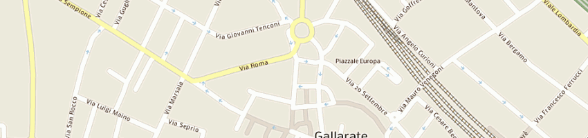 Mappa della impresa agenzia viaggi giuliani laudi srl a GALLARATE