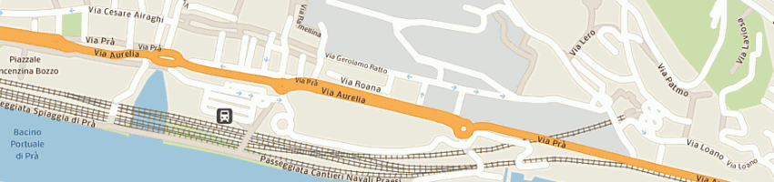 Mappa della impresa tedeschi vincenzo a GENOVA