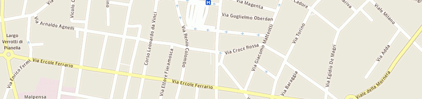 Mappa della impresa la bottega dell'oro a GALLARATE